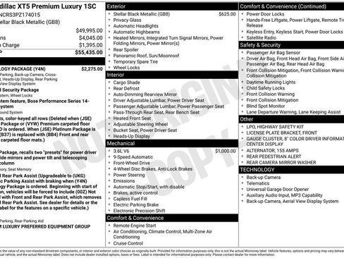 Used 2023 Cadillac XT5 Premium Luxury w/ Technology Package image 9