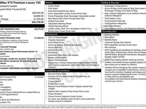 Certified 2023 Cadillac XT5 Premium Luxury w/ Technology Package FWD image 23