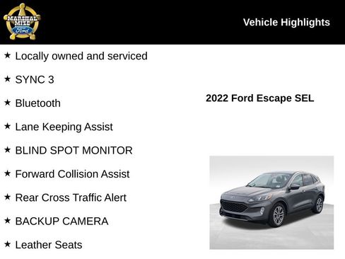 Used 2022 Ford Escape SEL w/ Technology Package image 2