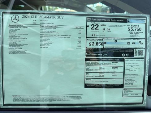 Used 2026 Mercedes-Benz GLE 350 4MATIC image 37
