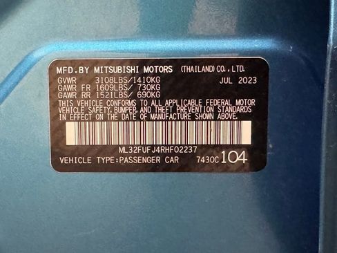 Used 2024 Mitsubishi Mirage G4 ES FWD image 11
