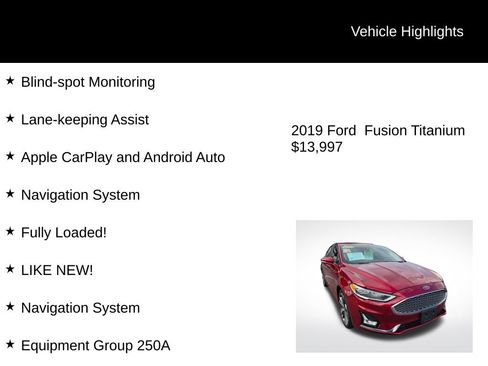 Used 2019 Ford Fusion Titanium image 4