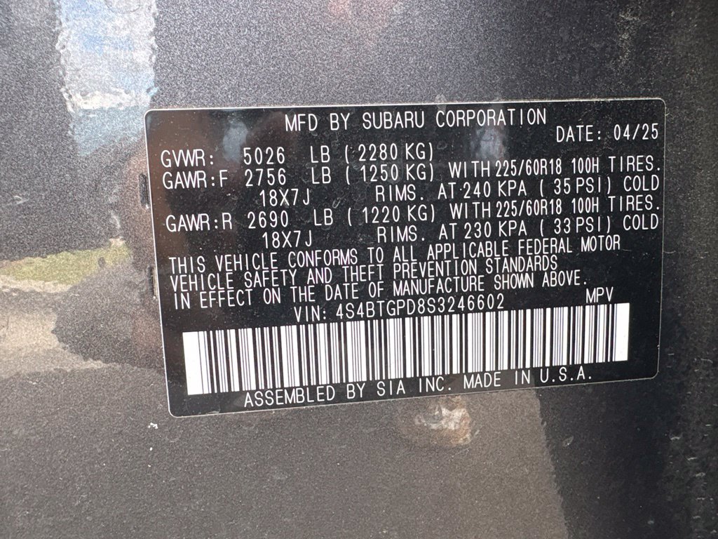 Used 2025 Subaru Outback Touring XT AWD/4WD image 30
