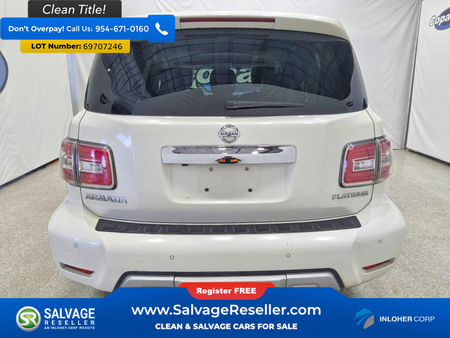 Used 2017 Nissan Armada Platinum w/ Interior Lighting Package RWD image 8