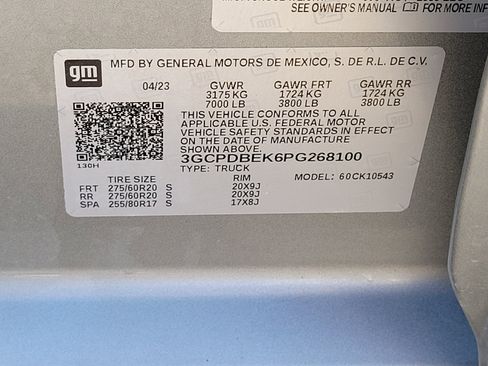 Used 2023 Chevrolet Silverado 1500 Custom w/ LPO, Dark Essentials Package image 15