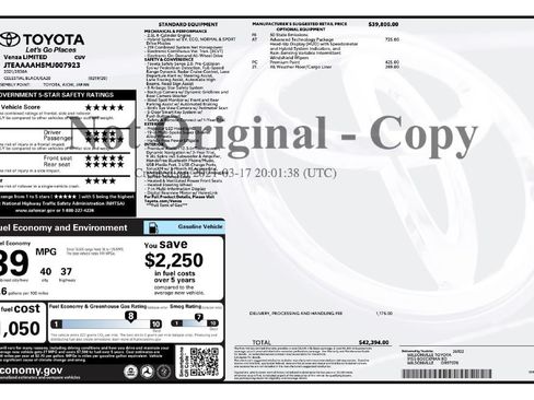 Used 2021 Toyota Venza Limited w/ Advanced Technology Package AWD/4WD image 2