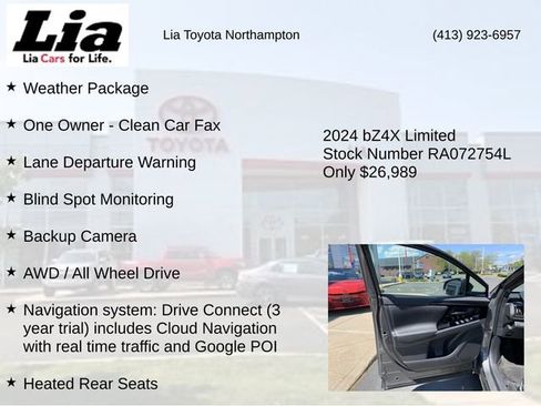 Used 2024 Toyota bZ4X AWD w/ Weather Package image 7