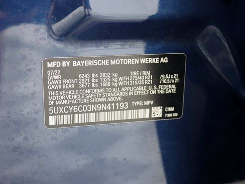 Used 2022 BMW X6 xDrive40i w/ M Sport Package image 43