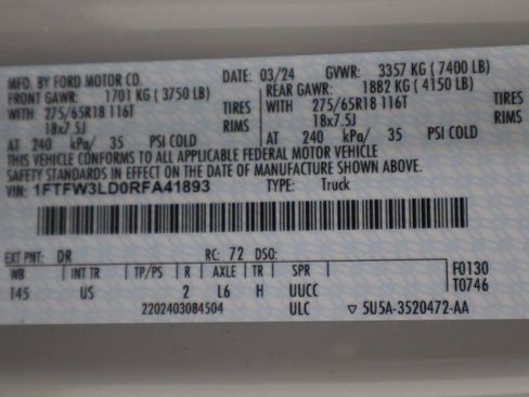 Used 2024 Ford F150 XLT w/ Mobile Office Package image 23