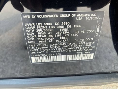 Used 2026 Volkswagen Atlas SE AWD/4WD image 27