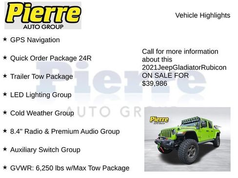 Used 2021 Jeep Gladiator Rubicon image 7