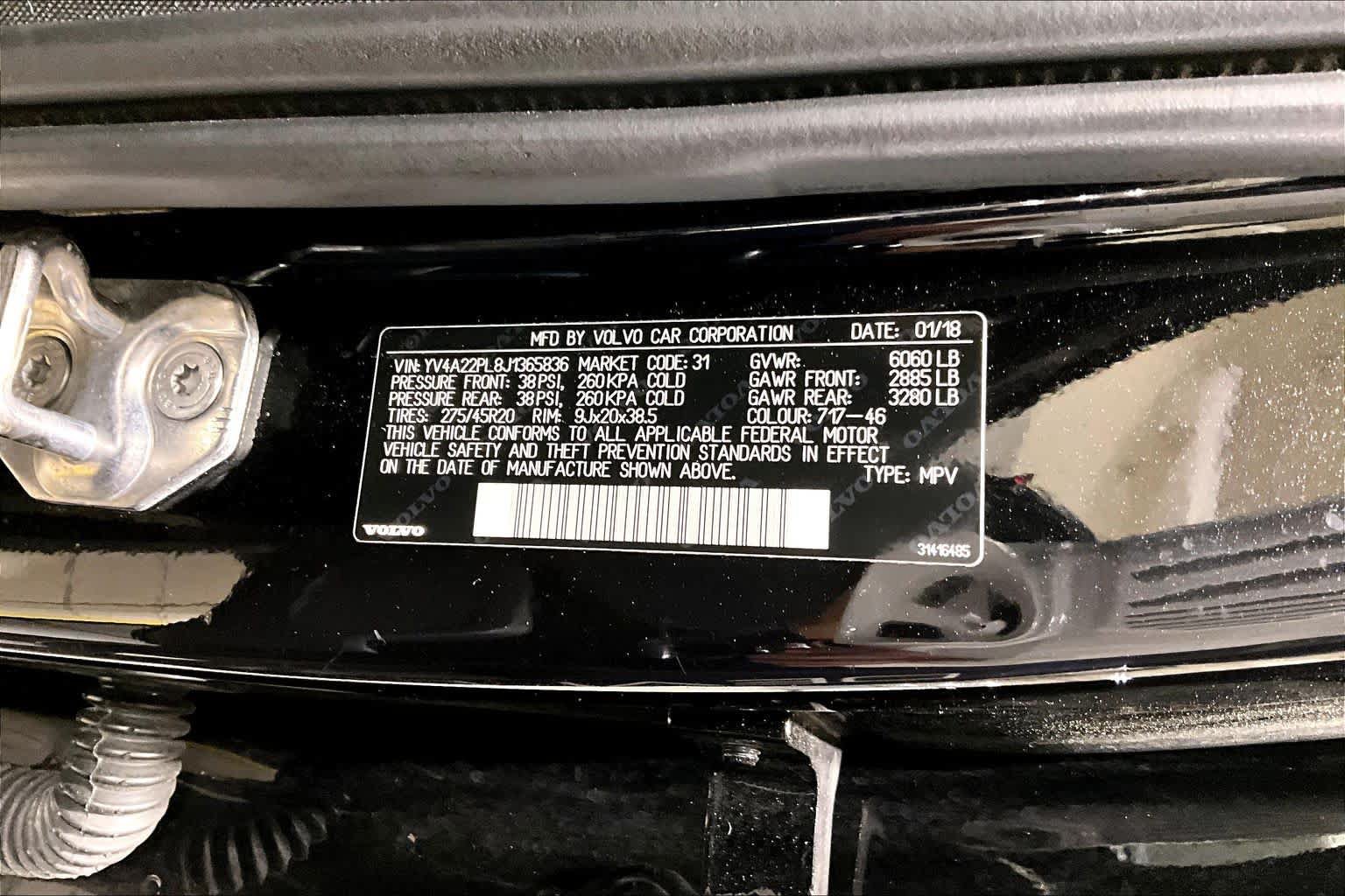 Used 2018 Volvo XC90 T6 Inscription w/ Convenience Package AWD/4WD image 32