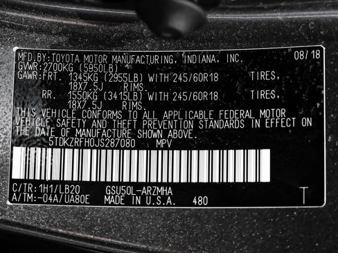 Used 2018 Toyota Highlander XLE FWD image 64