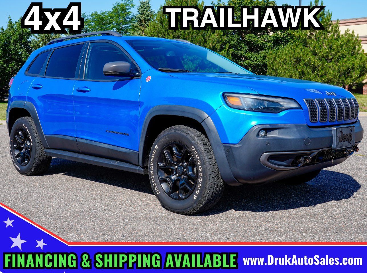 Used 2019 Jeep Cherokee Trailhawk AWD/4WD image 1