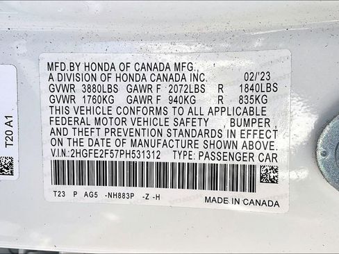 Used 2023 Honda Civic Sport image 16