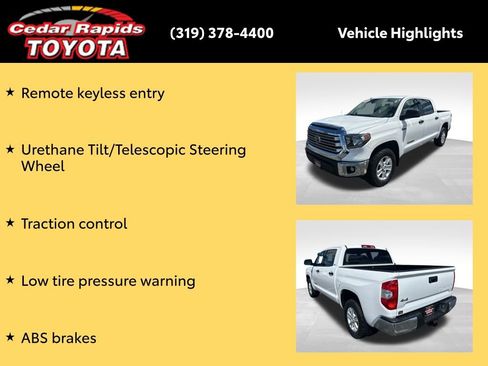 Certified 2018 Toyota Tundra SR5 w/ SR5 Upgrade Package AWD/4WD image 28
