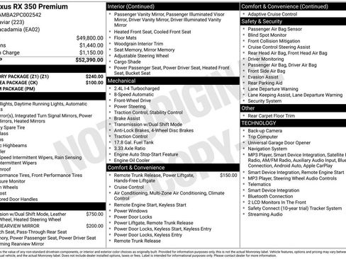 Used 2023 Lexus RX 350 Premium w/ Accessory Package (Z1) FWD image 5