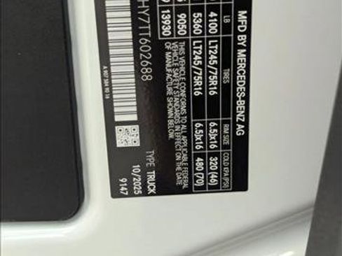 New 2026 Mercedes-Benz Sprinter 2500 image 16