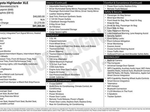 Used 2021 Toyota Highlander XLE FWD image 18