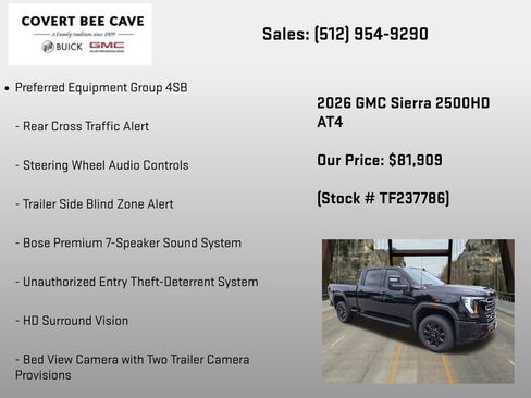 New 2026 GMC Sierra 2500 AT4 w/ AT4 Premium Plus Package AWD/4WD image 30