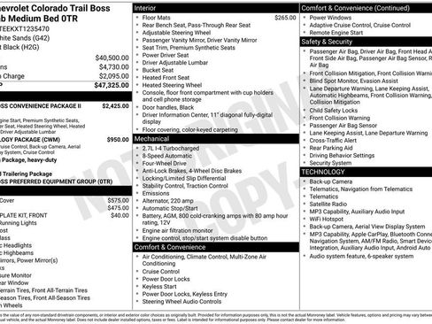 New 2026 Chevrolet Colorado Trail Boss AWD/4WD image 12