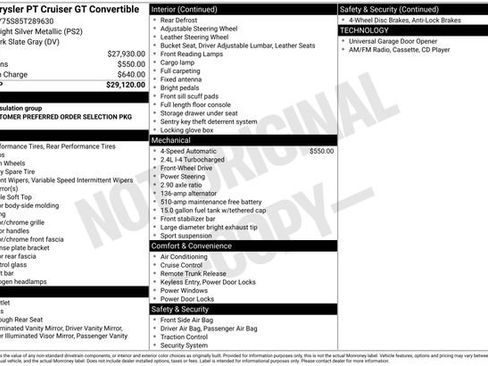Used 2005 Chrysler PT Cruiser GT image 5