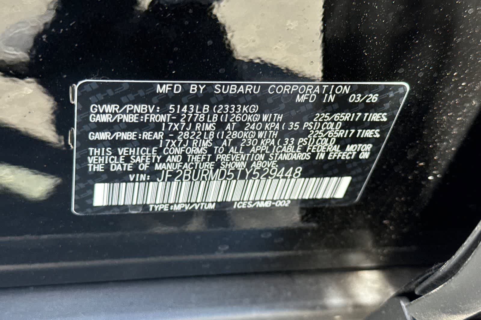 New 2026 Subaru Outback Wilderness w/ Wilderness Package AWD/4WD image 32