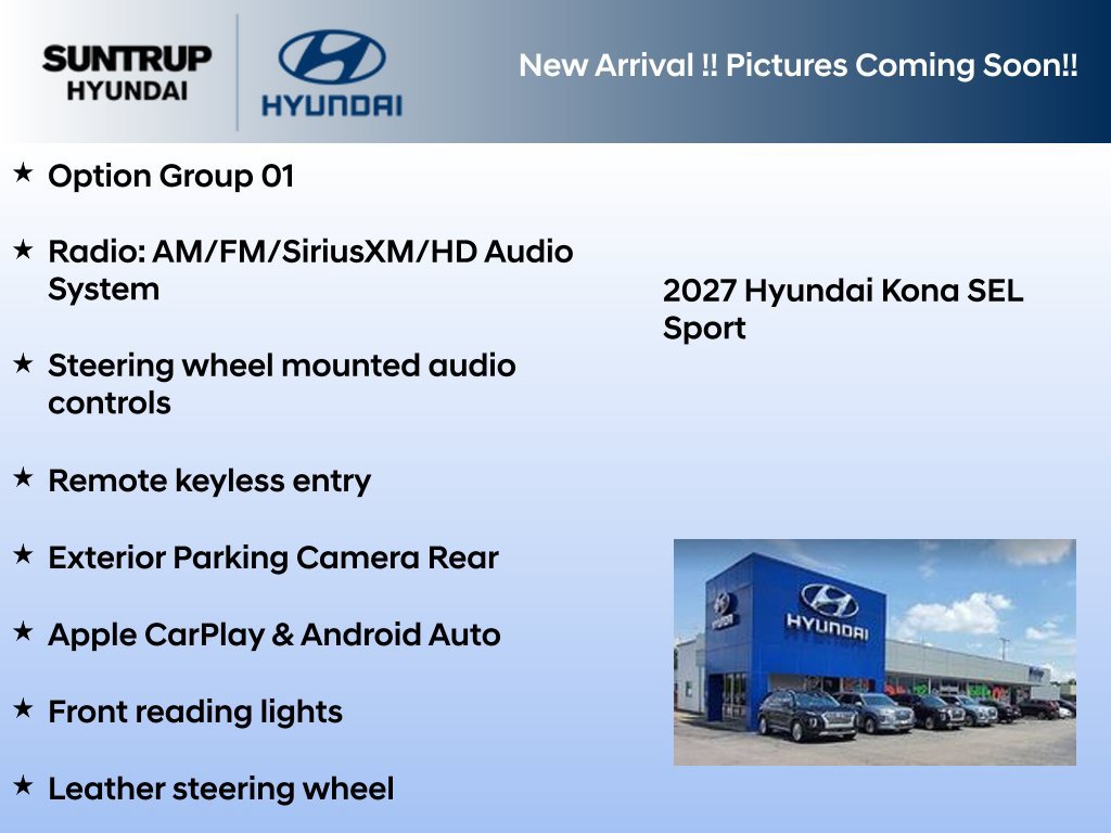 New 2027 Hyundai Kona SEL Sport AWD/4WD image 2