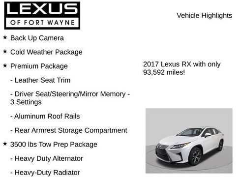 Used 2017 Lexus RX 350 AWD w/ Premium Package image 8