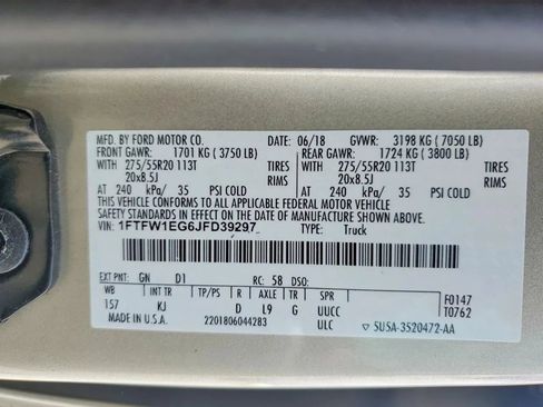 Used 2018 Ford F150 King Ranch w/ Equipment Group 601A Luxury image 12