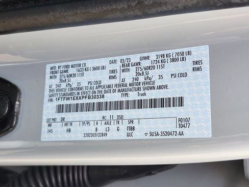 Certified 2023 Ford F150 Lariat w/ Equipment Group 502A High AWD/4WD image 35