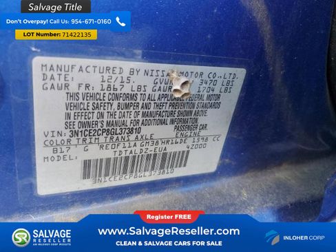 Used 2016 Nissan Versa Note SV FWD image 17