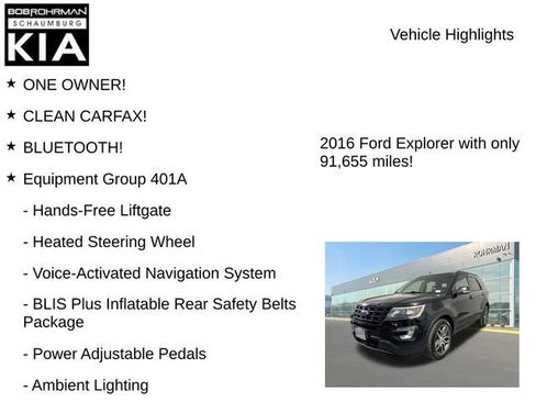 Used 2016 Ford Explorer Sport w/ Equipment Group 401A image 8