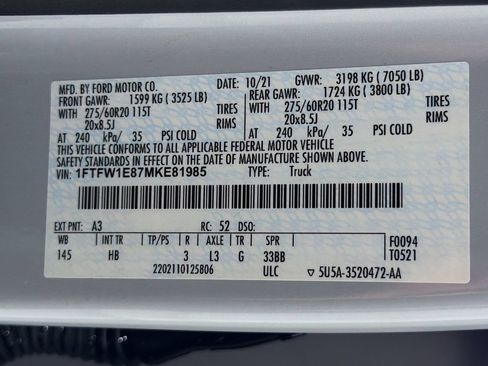 Used 2021 Ford F150 Lariat AWD/4WD image 36