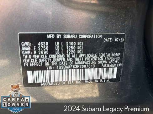Used 2024 Subaru Legacy Premium AWD/4WD image 33