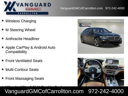 Used 2022 BMW 750i xDrive w/ M Sport Package AWD/4WD image 39