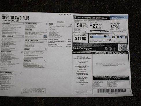 Certified 2025 Volvo XC90 T8 Plus w/ Protection Package Premier image 19