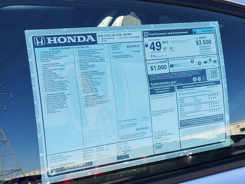 New 2026 Honda Civic Sport image 18