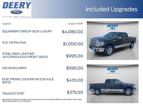 Used 2014 Ford F150 XLT w/ Equipment Group 302A Luxury AWD/4WD image 11