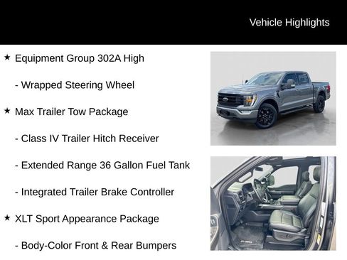 Used 2023 Ford F150 XLT w/ Equipment Group 302A High AWD/4WD image 21