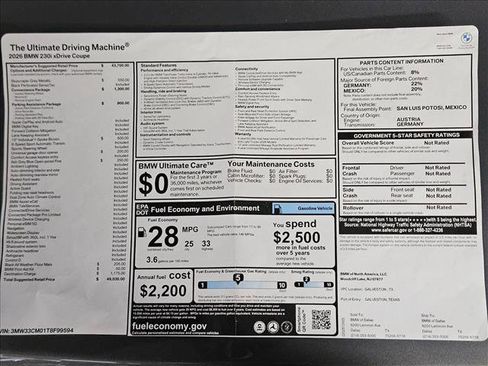 New 2026 BMW 230i xDrive Coupe w/ Convenience Package image 17