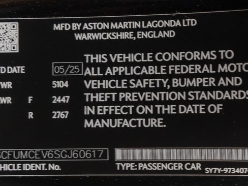 Used 2025 Aston Martin Vanquish image 81