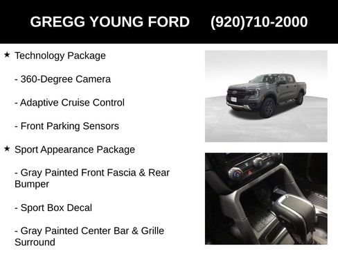 New 2025 Ford Ranger XLT w/ Technology Package image 12