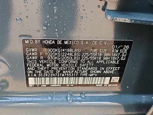 New 2026 Honda HR-V EX-L image 10