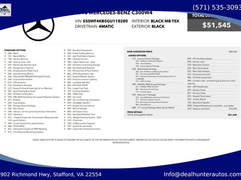 Used 2016 Mercedes-Benz C 300 4MATIC Sedan w/ Multimedia Package image 40