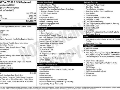 Used 2024 MAZDA CX-50 AWD 2.5 S w/ Preferred Package image 3