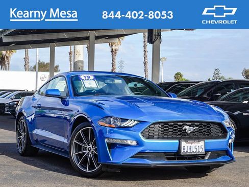 Used 2019 Ford Mustang Premium w/ Wheel & Stripe Package RWD image 1