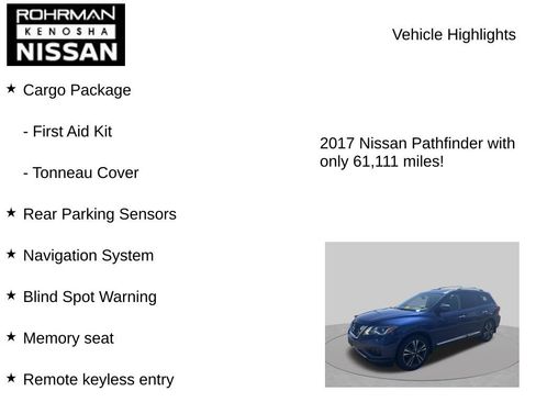 Used 2017 Nissan Pathfinder Platinum w/ Cargo Package AWD/4WD image 8