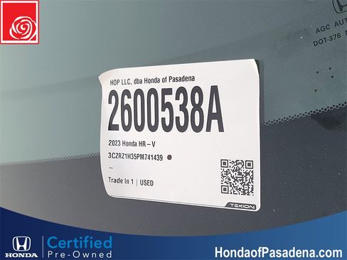 Certified 2023 Honda HR-V LX image 31