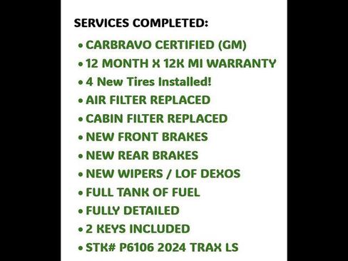 Certified 2024 Chevrolet Trax LS FWD image 38